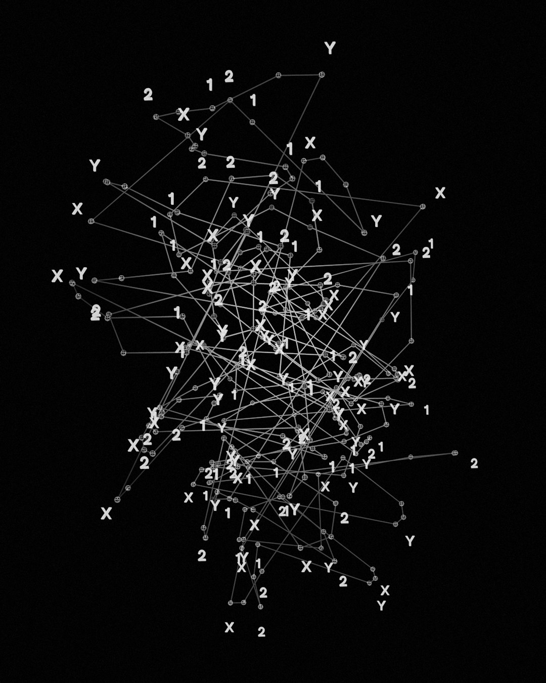 Network connections with letters and numbers